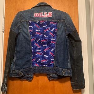 Custom made denim bills jacket